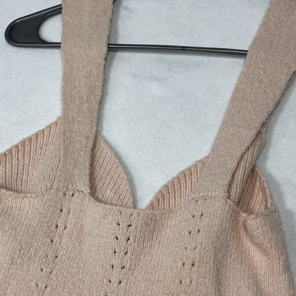 STAUD Coco Top Petal Pink Knit Peplum Tank NWT $230 Retail Size S - Picture 11 of 14